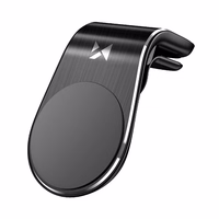 Automobilinis universalus telefono laikiklis Wozinsky WCH-02 tvirtinamas ant ventiliacijos grotelių, magnetinis, juodas