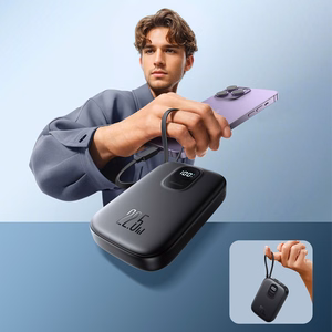 Išorinė baterija Power Bank Joyroom JR-PBF18 22.5W with Lightning cable 10000mAh juoda
