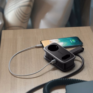 Orico AP3 65W GaN 6in1 maitinimo blokas 2x AC + 2x USB-A + 2x USB-C - juodas