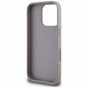 Guess Grained Roses Big 4G Logo dėklas telefonui iPhone 16 Pro - violetinis