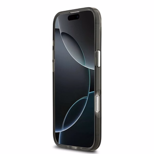 GUESS dėklas telefonui IPHONE 17 Air, suderinamas su MagSafe GUHMP17MHGTMLCGK (IML gradientas su trikampiu logotipu) juodas