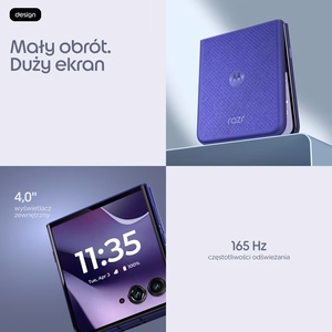 Motorola razr 70 ultra 17,7 cm (6.96") Dviguba SIM jungtis Android 16.0 5G C tipo USB 16 GB 512 GB 5000 mAh Violetinė