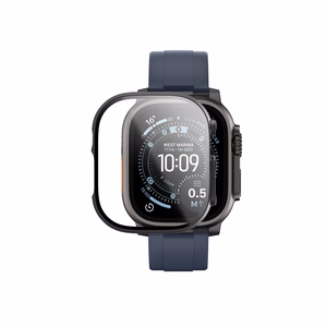 AmazingThing Radix grūdintas stiklas su dėklu Apple Watch UItra 3 49mm - Juodas