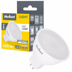 Rebel MR16 LED lemputė, 6 W, 6500 K, 12 V
