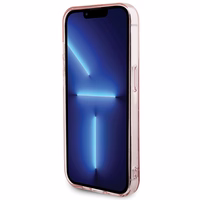 Karl Lagerfeld monograma Choupette dėklas telefonui iPhone 15 Pro Max - rožinis