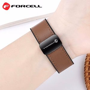 FORCELL F-DESIGN FS20 magnetinis ekologiškos odos dirželis SAMSUNG laikrodžiui 22 mm juodas