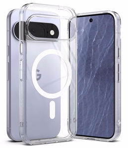 Ringke Fusion Magnetic MagSafe dėklas, skirtas Google Pixel 11, skaidrus