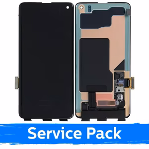Ekranas skirtas Samsung G973 S10 juodas (Service Pack) (NF version)