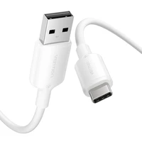 USB 2.0 A į USB-C 3A kabelis Vention CTQWH 2M (baltas)