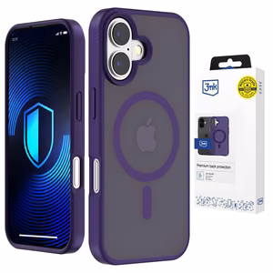 3mk Smoke MagCase для iPhone 16 фиолетово-полупрозрачный