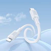 USB kabelis Borofone BX111 USB-C to Lightning 1.0m baltas