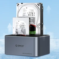 "Orico 6656C3-C" 5 lizdų prijungimo stotelė su neprisijungusio klonavimo funkcija 2,5"/3,5" SATA HDD/SSD - pilka