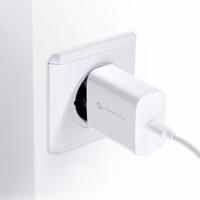 Įkroviklis Forcell + "USB-C (Type-C) to USB-C (Type-C)" (1xUSB-C 3A 25W) baltas