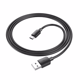 Kabelis USB A į USB C Hoco PD 2,4A 27W 1 m X96 juodas