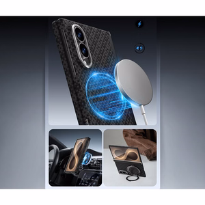 Benks Magnetic Armor Grid Air Grand Combo dėklas Samsung Galaxy Z Fold 8, juodas (C.K.FL.SA.BK.0060)