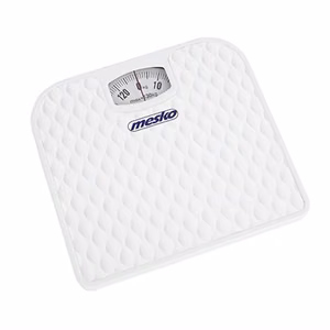 Mesko MS 8160 – механические напольные весы, до 130 кг, точность 1 000 г, белые