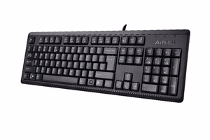 A4Tech KR-92 klaviatūra Universalus USB QWERTY Anglų Juoda