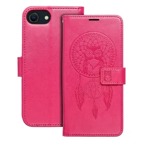 MEZZO Knyginis dėklas telefonui IPHONE 7 / 8 / SE 2020 / SE 2022 sapnų gaudyklė purpurinė