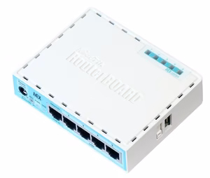 TINKLO MARŠRUTIZATORIUS 10/100/1000M 5PORT/HEX RB750GR3 MIKROTIK