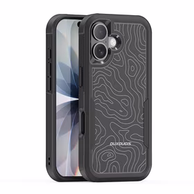 Dėklas Dux Ducis Shld Apple iPhone 17 juodas (Contour Pattern)