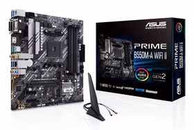 ASUS PRIME B550M-A WIFI II AMD B550 AM4 lizdas „micro ATX“