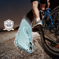 Užalias Classy Clear Magnetic Dėklas with MagSafe iPhone 16 Plus - Clear