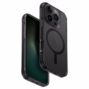 Uniq Combat iPhone 16 Pro Max 6.9" dėklas su Magclick įkrovimu juodas / anglies juodas
