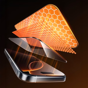 Rock Apsauginis stiklas HD pilno padengimo antistatinis skirtas iPhone 17 Pro Max