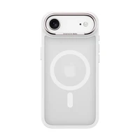 Benks magnetinis Mist dėklas su metalo rėmu 0068 iPhone 17 Air baltas (kamera valdymo mygtukas)