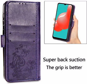 Dėklas Flower Book Samsung A566 A56 5G violetinis