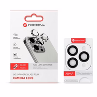 Forcell Premium Kameros objektyvo grūdintas stiklas - skirtas iPhone 17 Pro / 17 Pro Max titano pilkas