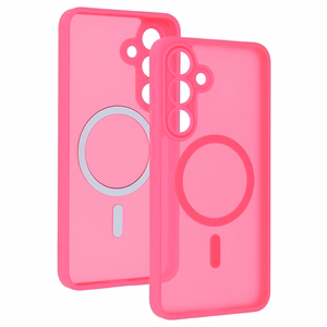 Tel Protect Aura Matte Magsafe Case for Samsung Galaxy S25 FE hot pink