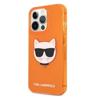 KARL LAGERFELD KLHCP13LCHTRO IPHONE 13 PRO / 13 6.1 "oranžinis / oranžinis dėklas GLITTER CHOUPETTE FLUO