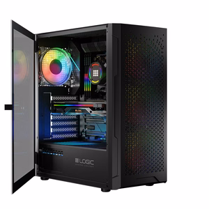 Logic ARAMIS ARGB MINIDI USB 3.0 kompiuterio korpusas, juodas