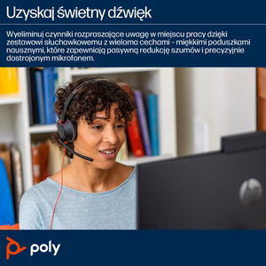 POLY Blackwire C5220 USB-C ausinės +integruotas laidas