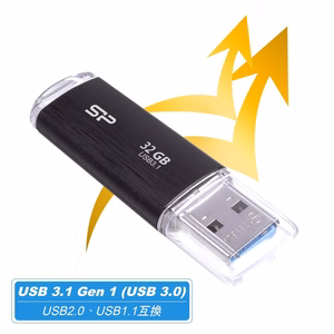 Silicon Power Blaze B02 32 GB A tipo USB 3.2 Gen 1 (3.1 Gen 1) atmintinė Juoda