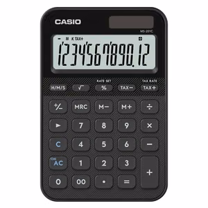 Casio MS-20YC skaičiuotuvas Desktopas Pagrindinis skaičiuotuvas Juoda