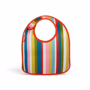 BUILT Mess Mate neopreno seilinukų mažyliams rinkinys, 2 vnt., Baby Pink Stripe