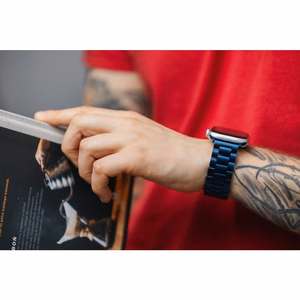 FORCELL F-DESIGN FA10 nerūdijančio plieno dirželis APPLE Watch 42 / 44 / 45 / 49 mm sidabrinis