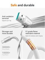 USB kabelis Joyroom S-A51 USB-A to USB-C 3A 1.2m pilkas