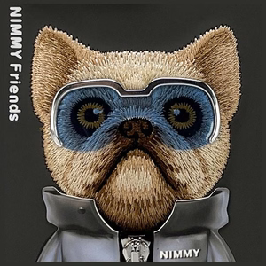 NIMMY dėklas COOL&CUTE 2.0 Šuo IPHONE 15 Pro juodas