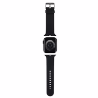 Karl Lagerfeld 3D Rubber Choupette Heads Dirželis for Apple Watch 38/40/41mm - Juodas