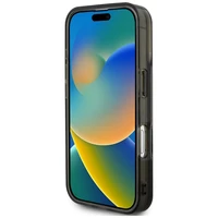 Karl Lagerfeld Liquid Glitter Choupette Logo deklas iPhone 16 Pro Max - juodas