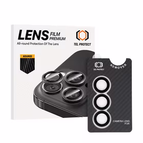 Apsauginis grūdintas stiklas Tel Protect 3D Lens Aramid Series on camera for Samsung Galaxy S26 (lęšis 3 vnt.)