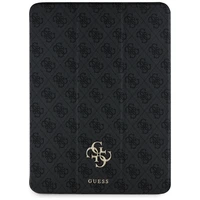 Guess GUFC13RM24PS4SGK iPad Air 13" 2024 juodas/juodas Magnetinis 4G Didelis Logotipas