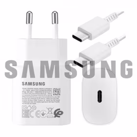 Įkroviklis Samsung EP-TA800W baltas 25W (incl. packing) + Type-C laidas / 100% Genuine /