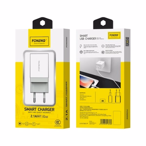 Įkroviklis Foneng K210 2.1A USB-A baltas