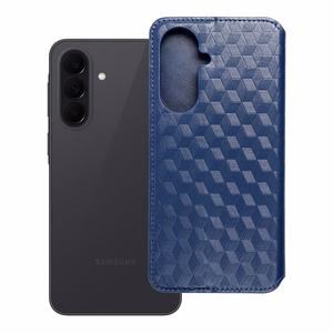 Atverčiamas dėklas Samsung A37 Cubic Book mėlynas