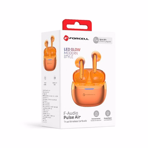 Forcell F-Audio Pulse Air ENC TWS belaidės į ausis įstatomos ausinės – auksinės