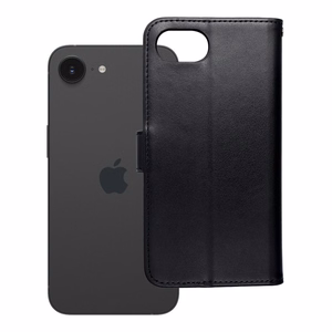 MEZZO Book dėklas telefonui IPHONE 16e (SE 4 2025) - meškiukas juodas